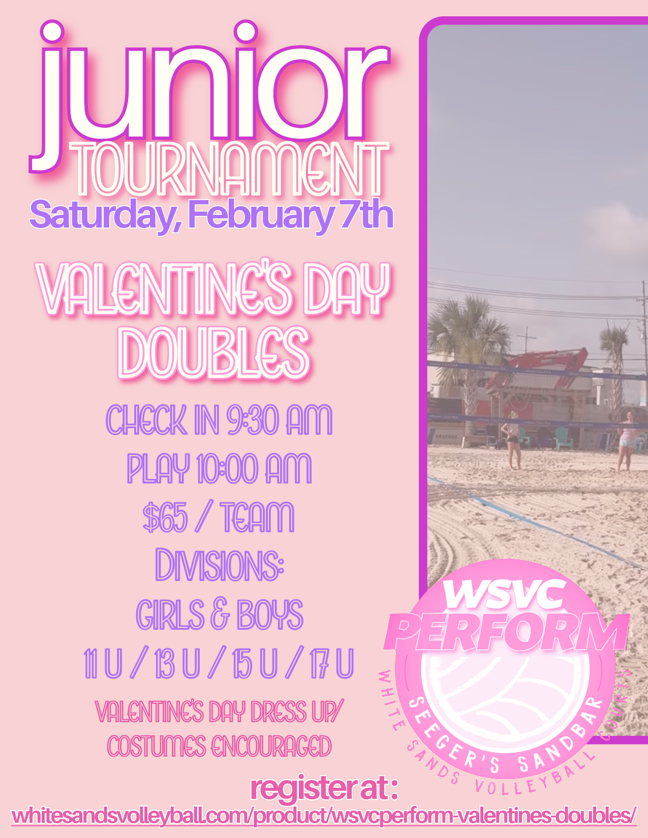 WSVC Perform Valentine's Day Doubles Juniors Tournament